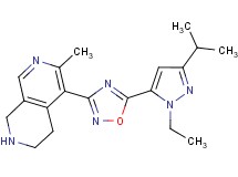 5-[5-(1-ethyl-3-isopropyl-1H-pyrazol-5-yl)-1,2,4-oxadiazol-3-yl]-6-methyl-1,2,3,4-tetrahydro-2,7-naphthyridine