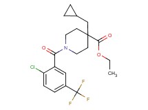 ethyl 1-[2-chloro-5-(trifluoromethyl)benzoyl]-4-(cyclopropylmethyl)-4-piperidinecarboxylate