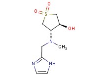 (3S*,4S*)-4-[(1H-imidazol-2-ylmethyl)(methyl)amino]tetrahydrothiophene-3-ol 1,1-dioxide