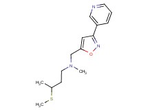 N-methyl-3-(methylthio)-N-[(3-pyridin-3-ylisoxazol-5-yl)methyl]butan-1-amine