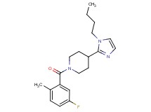 4-(1-butyl-1H-imidazol-2-yl)-1-(5-fluoro-2-methylbenzoyl)piperidine
