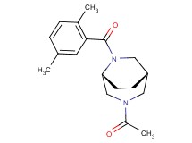 (1S*,5R*)-3-acetyl-6-(2,5-dimethylbenzoyl)-3,6-diazabicyclo[3.2.2]nonane