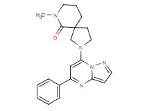 7-methyl-2-(5-phenylpyrazolo[1,5-a]pyrimidin-7-yl)-2,7-diazaspiro[4.5]decan-6-one