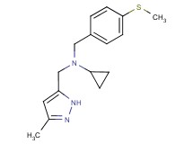 N-[(3-methyl-1H-pyrazol-5-yl)methyl]-N-[4-(methylthio)benzyl]cyclopropanamine