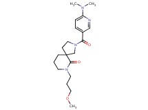 2-{[6-(dimethylamino)pyridin-3-yl]carbonyl}-7-(3-methoxypropyl)-2,7-diazaspiro[4.5]decan-6-one