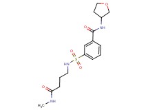 3-({[4-(methylamino)-4-oxobutyl]amino}sulfonyl)-N-(tetrahydrofuran-3-yl)benzamide
