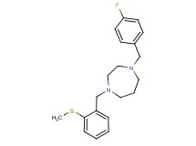 1-(4-fluorobenzyl)-4-[2-(methylthio)benzyl]-1,4-diazepane