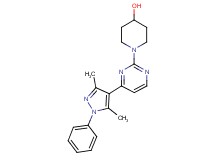 1-[4-(3,5-dimethyl-1-phenyl-1H-pyrazol-4-yl)-2-pyrimidinyl]-4-piperidinol