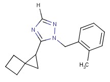 1-(2-methylbenzyl)-5-spiro[2.3]hex-1-yl-1H-1,2,4-triazole