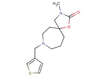 3-methyl-8-(3-thienylmethyl)-1-oxa-3,8-diazaspiro[4.6]undecan-2-one