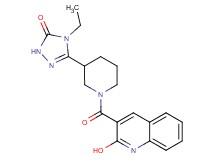 4-ethyl-5-{1-[(2-hydroxy-3-quinolinyl)carbonyl]-3-piperidinyl}-2,4-dihydro-3H-1,2,4-triazol-3-one