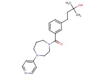 2-methyl-4-(3-{[4-(4-pyridinyl)-1,4-diazepan-1-yl]carbonyl}phenyl)-2-butanol