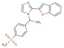 2-(1-benzofuran-2-yl)-1-{1-[4-(methylsulfonyl)phenyl]ethyl}-1H-imidazole