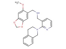 1-[2-(3,4-dihydro-2(1H)-isoquinolinyl)-3-pyridinyl]-N-[(6-methoxy-1,3-benzodioxol-5-yl)methyl]methanamine