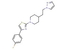 1-[4-(4-fluorophenyl)-1,3-thiazol-2-yl]-4-[2-(1H-pyrazol-1-yl)ethyl]piperidine