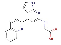 N-(4-quinolin-2-yl-1H-pyrrolo[2,3-b]pyridin-6-yl)glycine