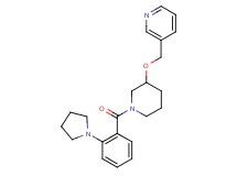 3-[({1-[2-(1-pyrrolidinyl)benzoyl]-3-piperidinyl}oxy)methyl]pyridine
