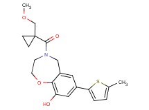 4-{[1-(methoxymethyl)cyclopropyl]carbonyl}-7-(5-methyl-2-thienyl)-2,3,4,5-tetrahydro-1,4-benzoxazepin-9-ol