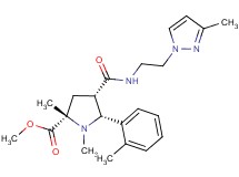 methyl (2S*,4S*,5R*)-1,2-dimethyl-5-(2-methylphenyl)-4-({[2-(3-methyl-1H-pyrazol-1-yl)ethyl]amino}carbonyl)-2-pyrrolidinecarboxylate