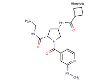 (4S)-4-[(cyclobutylcarbonyl)amino]-N-ethyl-1-[2-(methylamino)isonicotinoyl]-L-prolinamide