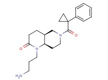 rel-(4aS,8aR)-1-(3-aminopropyl)-6-[(1-phenylcyclopropyl)carbonyl]octahydro-1,6-naphthyridin-2(1H)-one hydrochloride