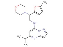 5-isopropyl-N-[2-(5-methyl-2-furyl)-2-morpholin-4-ylethyl]pyrazolo[1,5-a]pyrimidin-7-amine