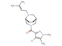 (1R*,5R*)-3-[(4-chloro-1,5-dimethyl-1H-pyrazol-3-yl)carbonyl]-6-(3-methyl-2-buten-1-yl)-3,6-diazabicyclo[3.2.2]nonane
