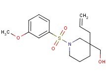{3-allyl-1-[(3-methoxyphenyl)sulfonyl]-3-piperidinyl}methanol