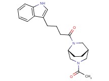 (1S*,5R*)-3-acetyl-6-[4-(1H-indol-3-yl)butanoyl]-3,6-diazabicyclo[3.2.2]nonane
