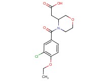 [4-(3-chloro-4-ethoxybenzoyl)-3-morpholinyl]acetic acid