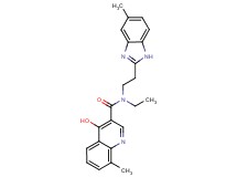 N-ethyl-4-hydroxy-8-methyl-N-[2-(5-methyl-1H-benzimidazol-2-yl)ethyl]-3-quinolinecarboxamide