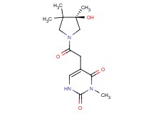 5-{2-[(3R)-3-hydroxy-3,4,4-trimethyl-1-pyrrolidinyl]-2-oxoethyl}-3-methyl-2,4(1H,3H)-pyrimidinedione