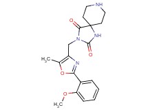 3-{[2-(2-methoxyphenyl)-5-methyl-1,3-oxazol-4-yl]methyl}-1,3,8-triazaspiro[4.5]decane-2,4-dione