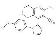 2-amino-4-[1-(4-methoxyphenyl)-1H-pyrrol-2-yl]-5,6,7,8-tetrahydro-1,6-naphthyridine-3-carbonitrile