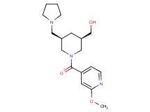 [(3R*,5R*)-1-(2-methoxyisonicotinoyl)-5-(1-pyrrolidinylmethyl)-3-piperidinyl]methanol