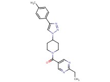 2-ethyl-5-({4-[4-(4-methylphenyl)-1H-1,2,3-triazol-1-yl]piperidin-1-yl}carbonyl)pyrimidine