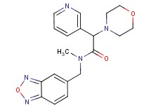 N-(2,1,3-benzoxadiazol-5-ylmethyl)-N-methyl-2-(4-morpholinyl)-2-(3-pyridinyl)acetamide