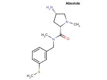 (4S)-4-amino-N,1-dimethyl-N-[3-(methylthio)benzyl]-L-prolinamide