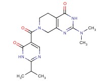 2-(dimethylamino)-7-[(2-isopropyl-6-oxo-1,6-dihydro-5-pyrimidinyl)carbonyl]-5,6,7,8-tetrahydropyrido[3,4-d]pyrimidin-4(3H)-one