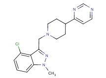 4-chloro-1-methyl-3-[(4-pyrimidin-4-ylpiperidin-1-yl)methyl]-1H-indazole