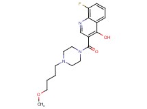 8-fluoro-3-{[4-(4-methoxybutyl)-1-piperazinyl]carbonyl}-4-quinolinol