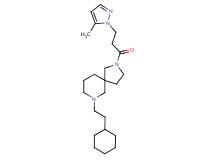 7-(2-cyclohexylethyl)-2-[3-(5-methyl-1H-pyrazol-1-yl)propanoyl]-2,7-diazaspiro[4.5]decane