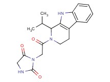 3-[2-(1-isopropyl-1,3,4,9-tetrahydro-2H-beta-carbolin-2-yl)-2-oxoethyl]imidazolidine-2,4-dione