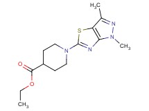 ethyl 1-(1,3-dimethyl-1H-pyrazolo[3,4-d][1,3]thiazol-5-yl)piperidine-4-carboxylate