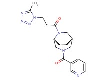 (1S*,5R*)-6-[3-(5-methyl-1H-tetrazol-1-yl)propanoyl]-3-(3-pyridinylcarbonyl)-3,6-diazabicyclo[3.2.2]nonane