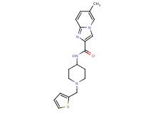 6-methyl-N-[1-(2-thienylmethyl)piperidin-4-yl]imidazo[1,2-a]pyridine-2-carboxamide
