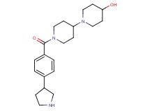 1'-[4-(3-pyrrolidinyl)benzoyl]-1,4'-bipiperidin-4-ol dihydrochloride
