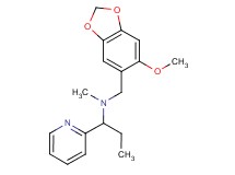 N-[(6-methoxy-1,3-benzodioxol-5-yl)methyl]-N-methyl-1-pyridin-2-ylpropan-1-amine