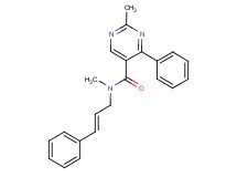 N,2-dimethyl-4-phenyl-N-[(2E)-3-phenylprop-2-en-1-yl]pyrimidine-5-carboxamide