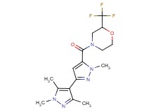 1,1',3',5'-tetramethyl-5-{[2-(trifluoromethyl)morpholin-4-yl]carbonyl}-1H,1'H-3,4'-bipyrazole